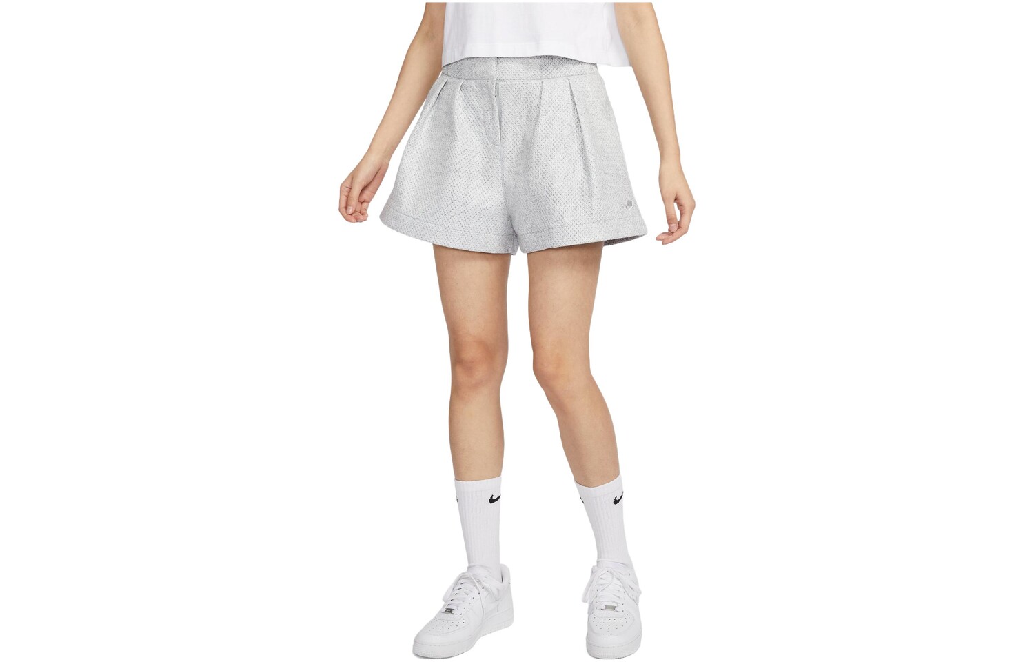 Повседневные шорты женские светло-серые Nike
Повседневные шорты женские светло-серые Nike