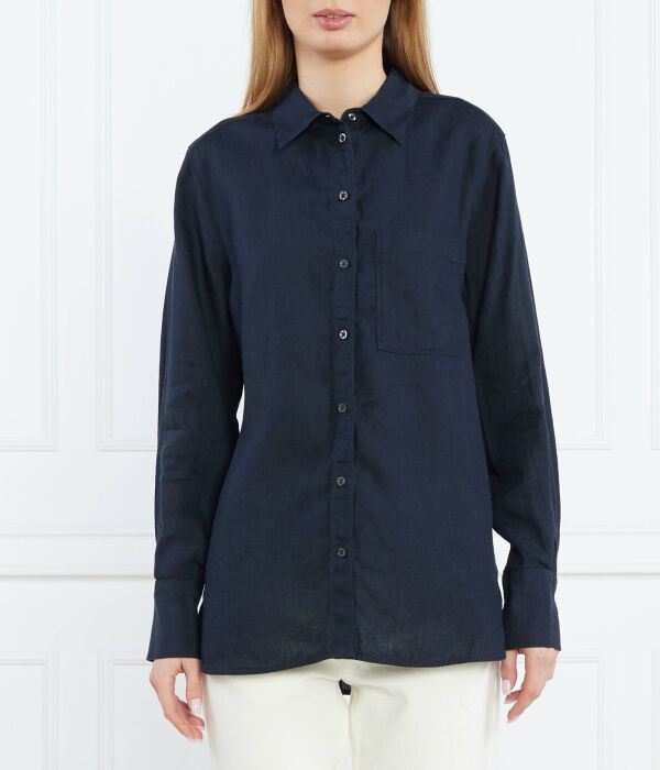 Рубашка женская Marc O' Polo свободного кроя с карманом, синий
Рубашка женская Marc O' Polo свободного кроя с карманом, синий