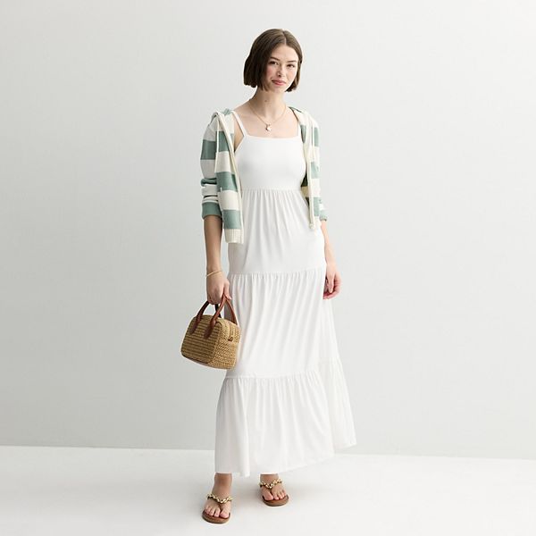 Макси-платье с ярусами для девушек So, Modern White
Макси-платье с ярусами для девушек So, Modern White