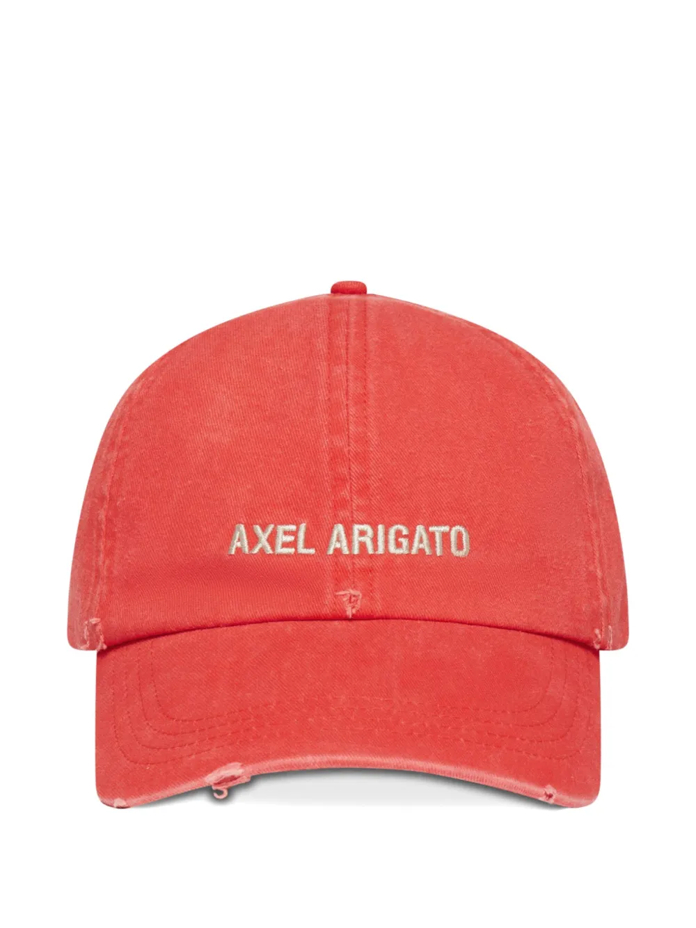 Кепка с вышитым логотипом AA и эффектом потертости Axel Arigato, красный
Кепка с вышитым логотипом AA и эффектом потертости Axel Arigato, красный