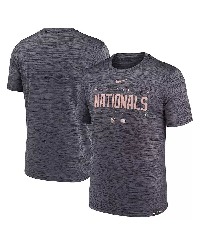 Футболка мужская угольного цвета Washington Nationals City Connect Velocity Practice Performance Nike
Футболка мужская угольного цвета Washington Nationals City Connect Velocity Practice Performance Nike