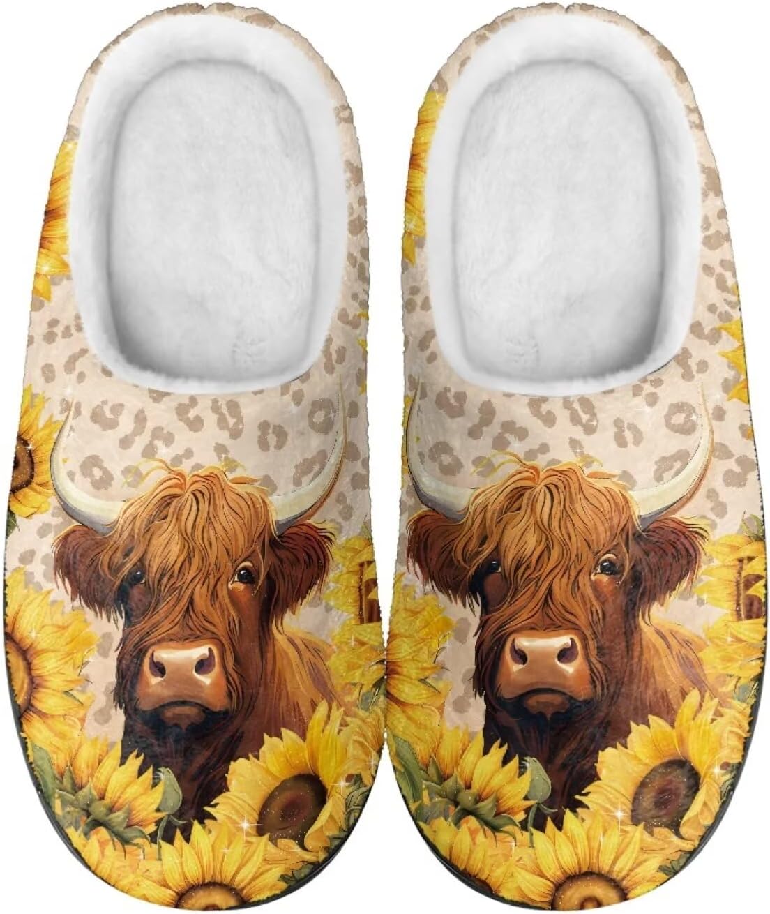 Домашние тапочки Binienty для женщин и мужчин, пушистые, для дома и улицы, удобные, с противоскользящей подошвой, High Land Cow Sunflower
Домашние тапочки Binienty для женщин и мужчин, пушистые, для дома и улицы, удобные, с противоскользящей подошвой, High Land Cow Sunflower