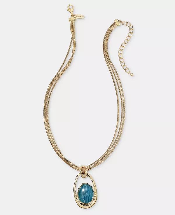 Ожерелье с подвеской из трёх каменных цепочек, 18 дюймов + удлинитель 3 дюйма, эксклюзивно в Macy's Style & Co, gold
Ожерелье с подвеской из трёх каменных цепочек, 18 дюймов + удлинитель 3 дюйма, эксклюзивно в Macy's Style & Co, gold