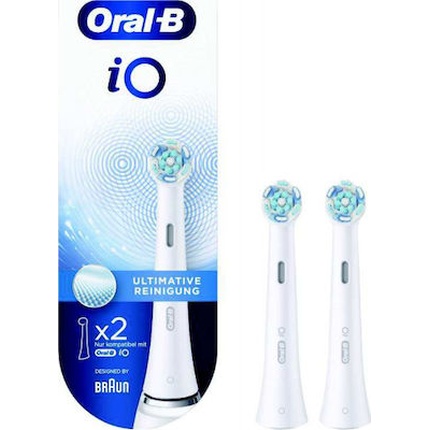 Сменные головки Io Ultimate Clean — белого цвета, упаковка из 2 шт Oral-B 
Сменные головки Io Ultimate Clean — белого цвета, упаковка из 2 шт Oral-B