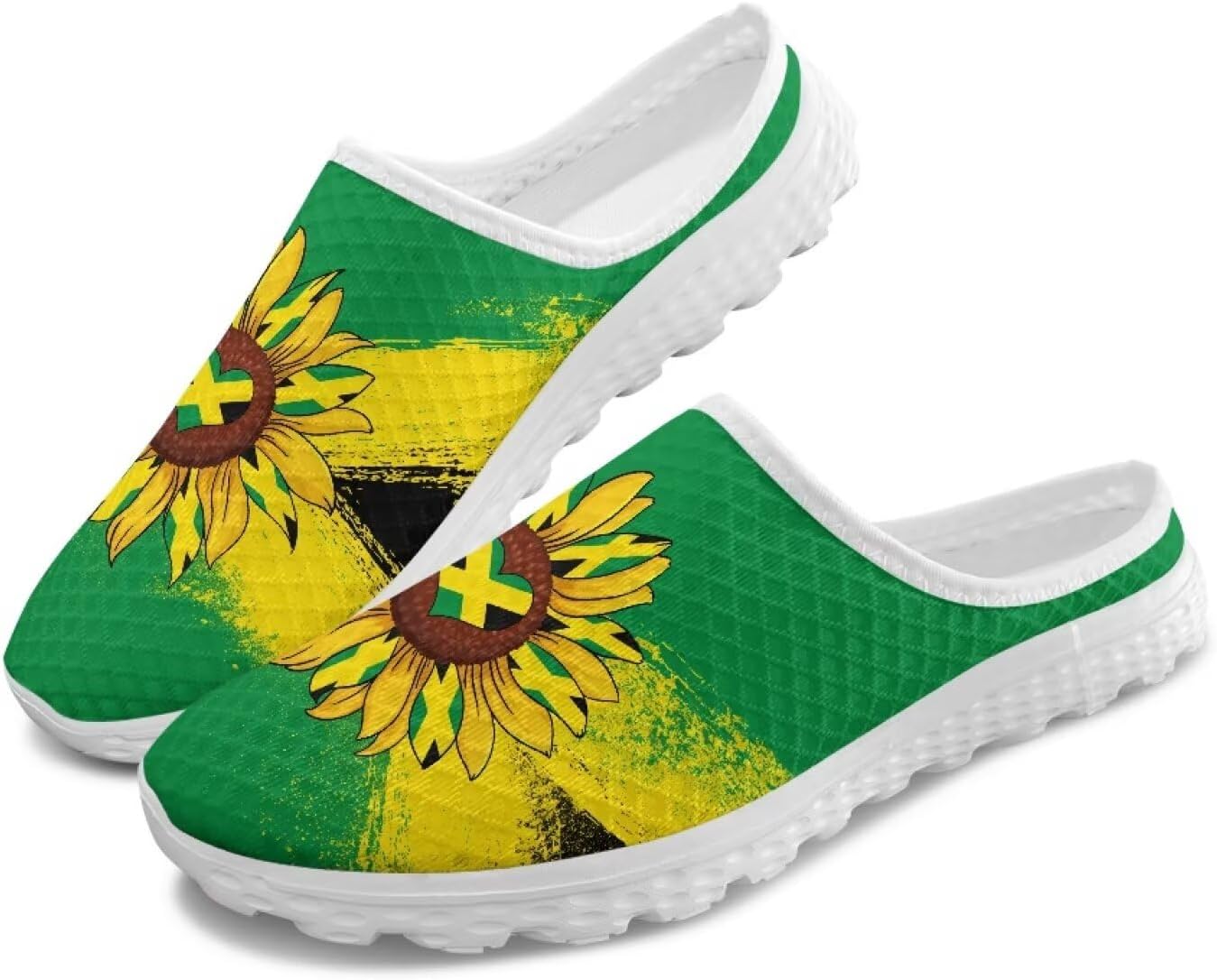 Женские кроссовки Tomeusey Half Sport с сеткой - легкие прогулочные кроссовки с мягкой подошвой и удобной стелькой для повседневного использования, Jamaican Flag Sunflower
Женские кроссовки Tomeusey Half Sport с сеткой - легкие прогулочные кроссовки с мягкой подошвой и удобной стелькой для повседневного использования, Jamaican Flag Sunflower