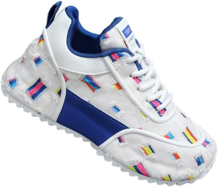 Мужские стильные кроссовки с цветными блоками больших размеров - дышащие, нескользящие, легкие кроссовки с декоративными вставками для активного отдыха на улице Clolinde, белый/синий
Мужские стильные кроссовки с цветными блоками больших размеров - дышащие, нескользящие, легкие кроссовки с декоративными вставками для активного отдыха на улице Clolinde, белый/синий