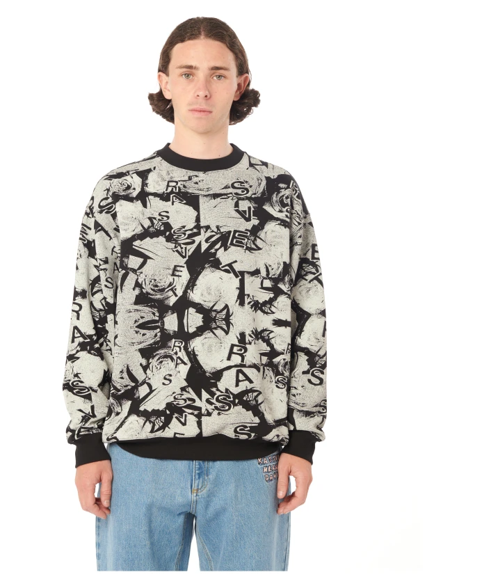 Свитшот с круглым вырезом и цветочным узором Rassvet, черный
Свитшот с круглым вырезом и цветочным узором Rassvet, черный