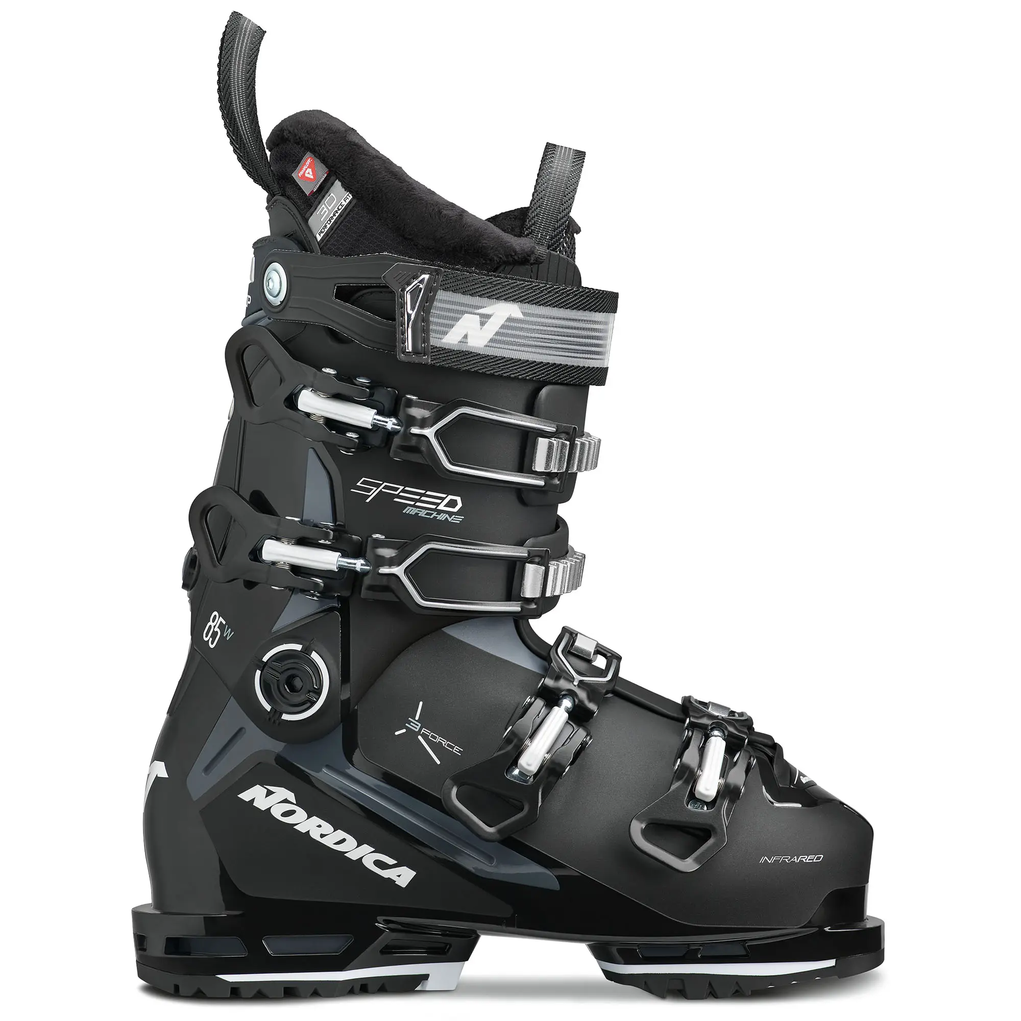 Женские горнолыжные ботинки Speedmachine 3 85 GripWalk '24 Nordica, Black/Grey/White
Женские горнолыжные ботинки Speedmachine 3 85 GripWalk '24 Nordica, Black/Grey/White