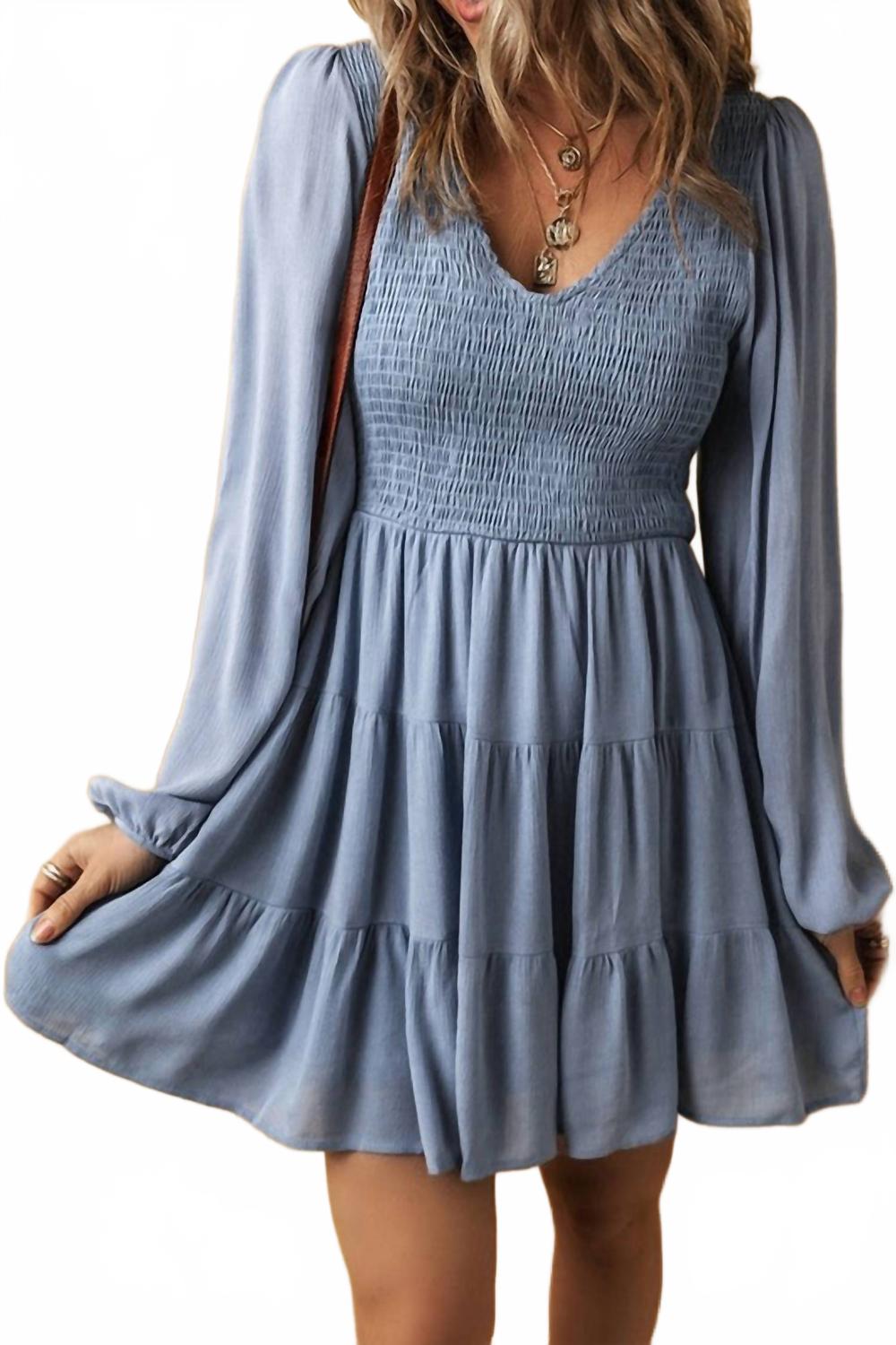 EL KANNA Мини-платье с длинными рукавами и V-образным вырезом, цвет «Ашлейф»
EL KANNA Мини-платье с длинными рукавами и V-образным вырезом, цвет «Ашлейф»