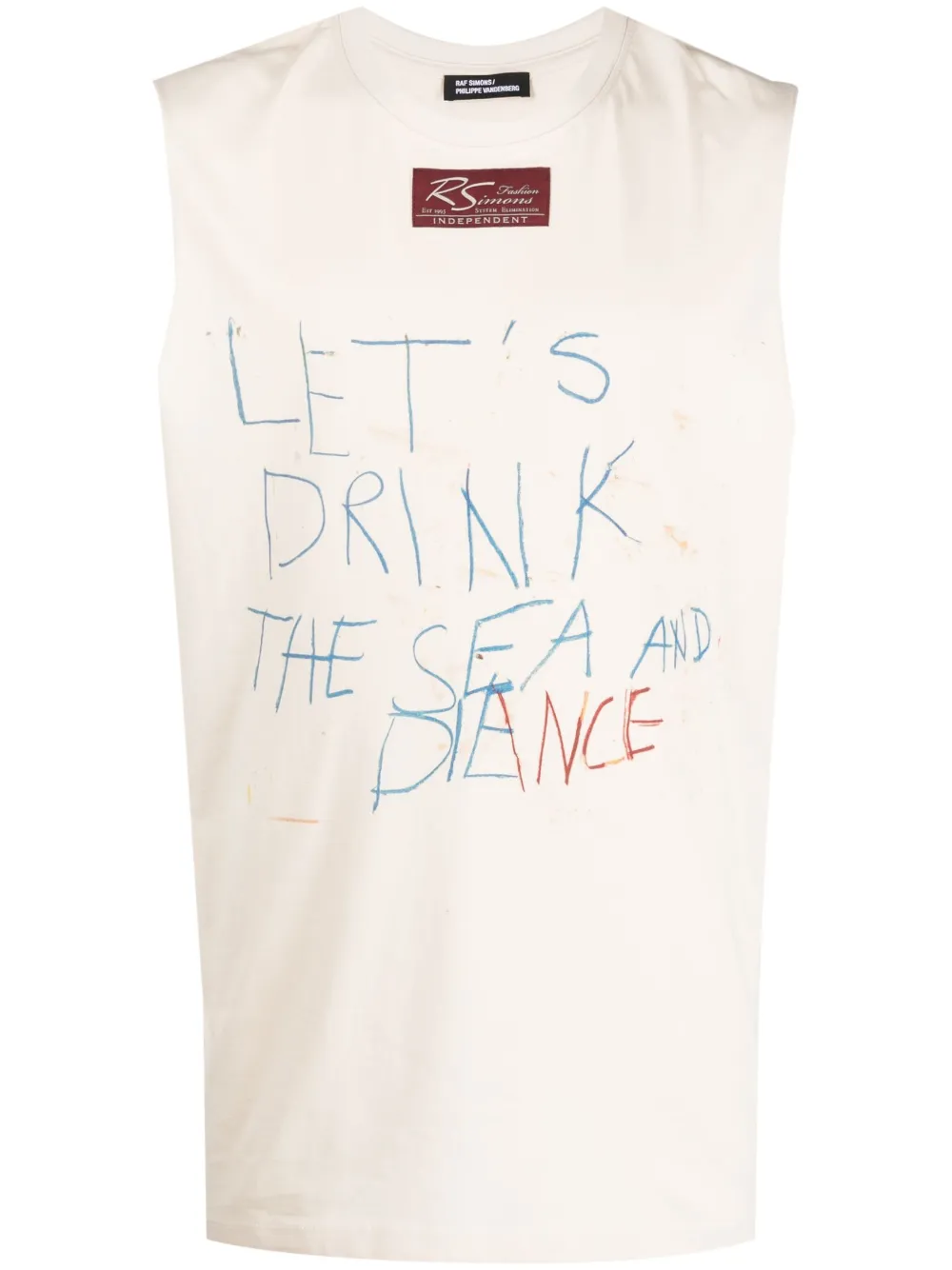 Топ с принтом Raf Simons, нейтральный
Топ с принтом Raf Simons, нейтральный