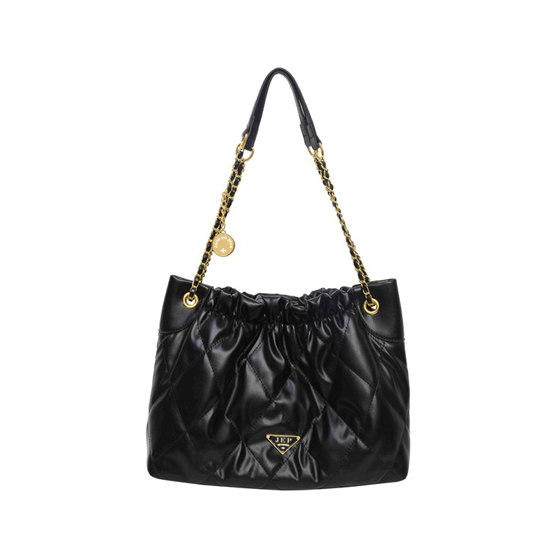 Сумка через плечо PU, большая женская сумка En Plus черно-белая нефритовая, кремово-розовая (улучшенная версия)