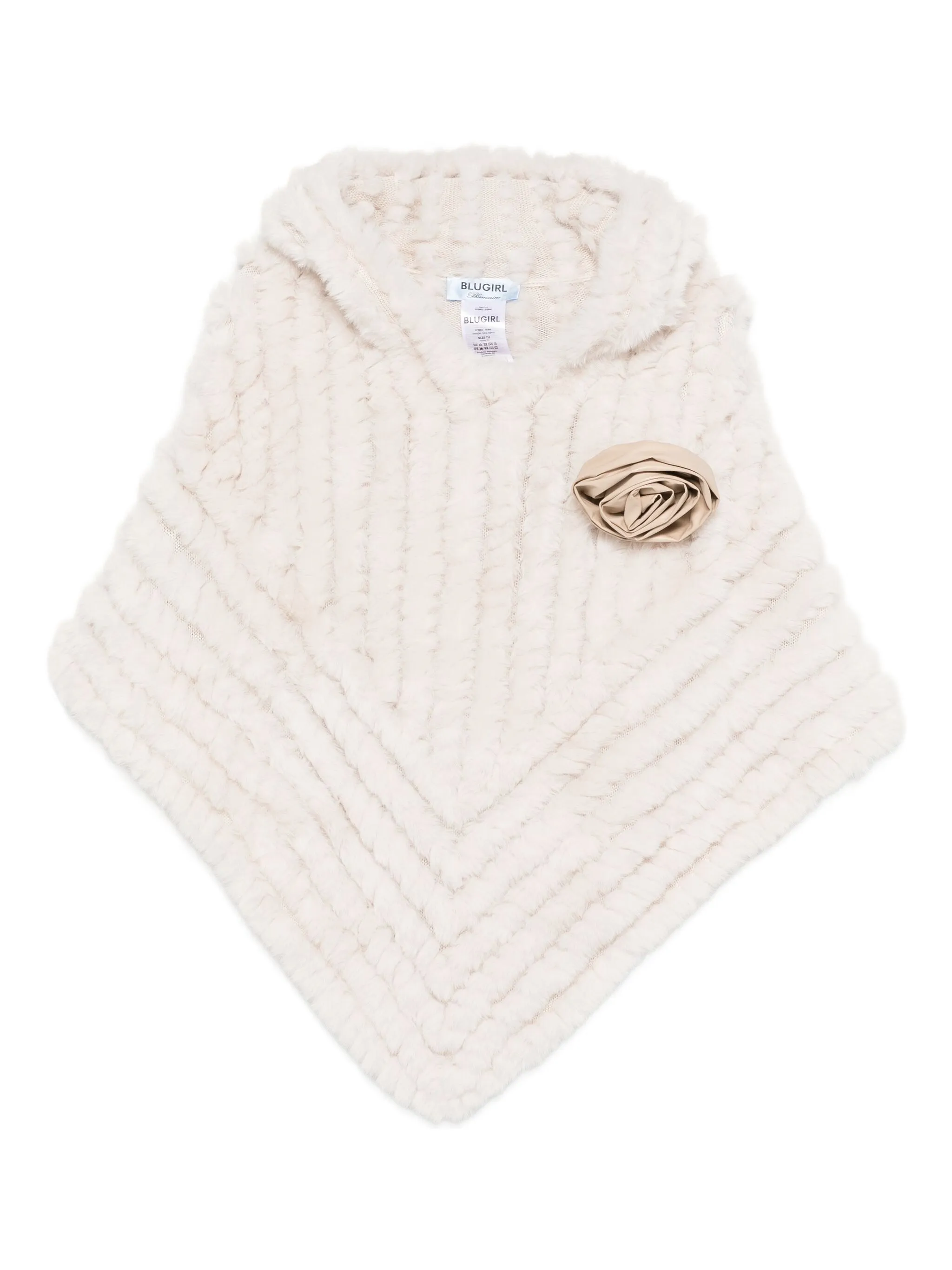 Пончо с цветочной аппликацией Blugirl, белый
Пончо с цветочной аппликацией Blugirl, белый