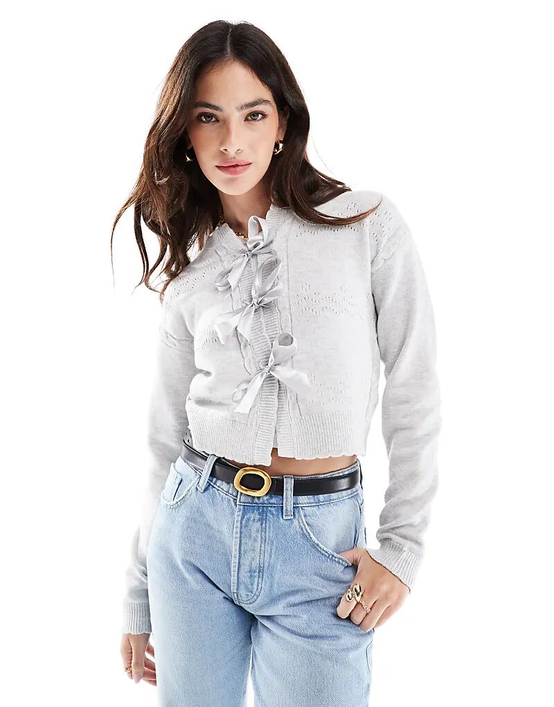 Кардиган Cotton On bow светло-серого цвета Cotton:On
Кардиган Cotton On bow светло-серого цвета Cotton:On