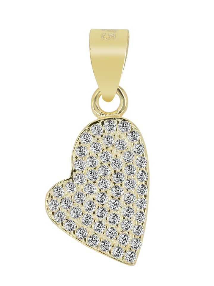 Adeliás Женский кулон - Сердце. Кулон в форме сердца из серебра 925 пробы с кубическим цирконием в золотой оправе
Adeliás Женский кулон - Сердце. Кулон в форме сердца из серебра 925 пробы с кубическим цирконием в золотой оправе