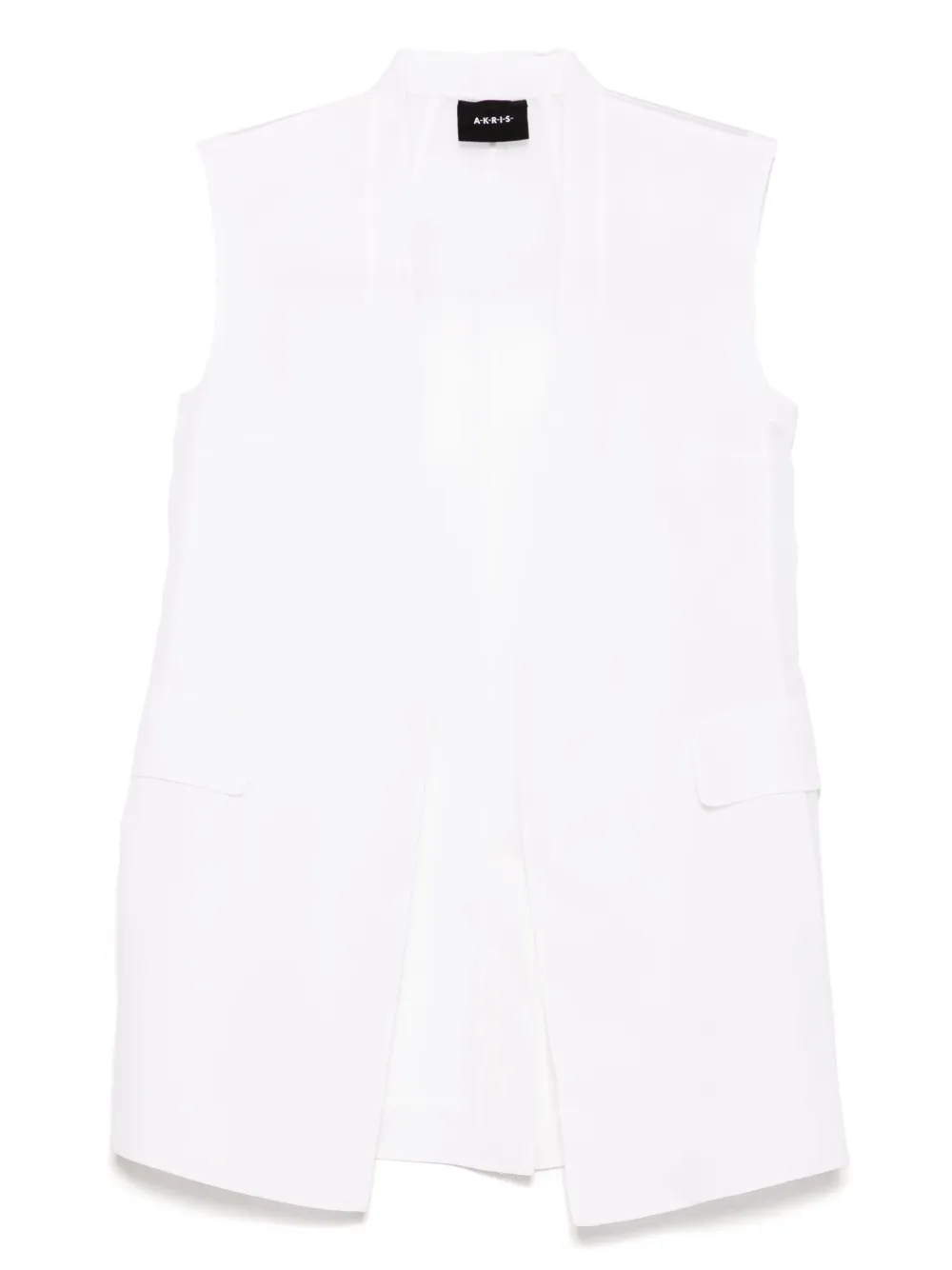 Прозрачный шелковый жилет Akris, белый
Прозрачный шелковый жилет Akris, белый