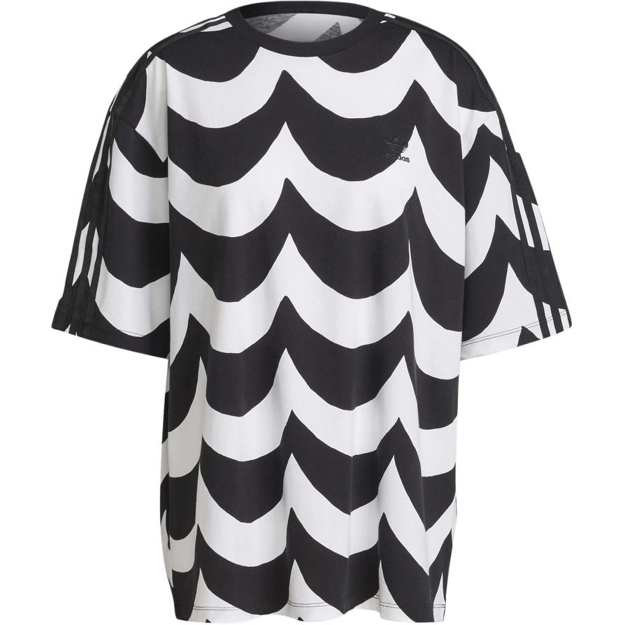 Футболка женская черно-белая Adidas Originals 
Футболка женская черно-белая Adidas Originals