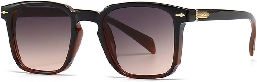 Серые коричневые квадратные солнцезащитные очки для мужчин с защитой от УФ-излучения UV400, классические солнцезащитные очки для вождения для женщин, оправа из поликарбоната WNCKSQ, Black Brown
Серые коричневые квадратные солнцезащитные очки для мужчин с защитой от УФ-излучения UV400, классические солнцезащитные очки для вождения для женщин, оправа из поликарбоната WNCKSQ, Black Brown