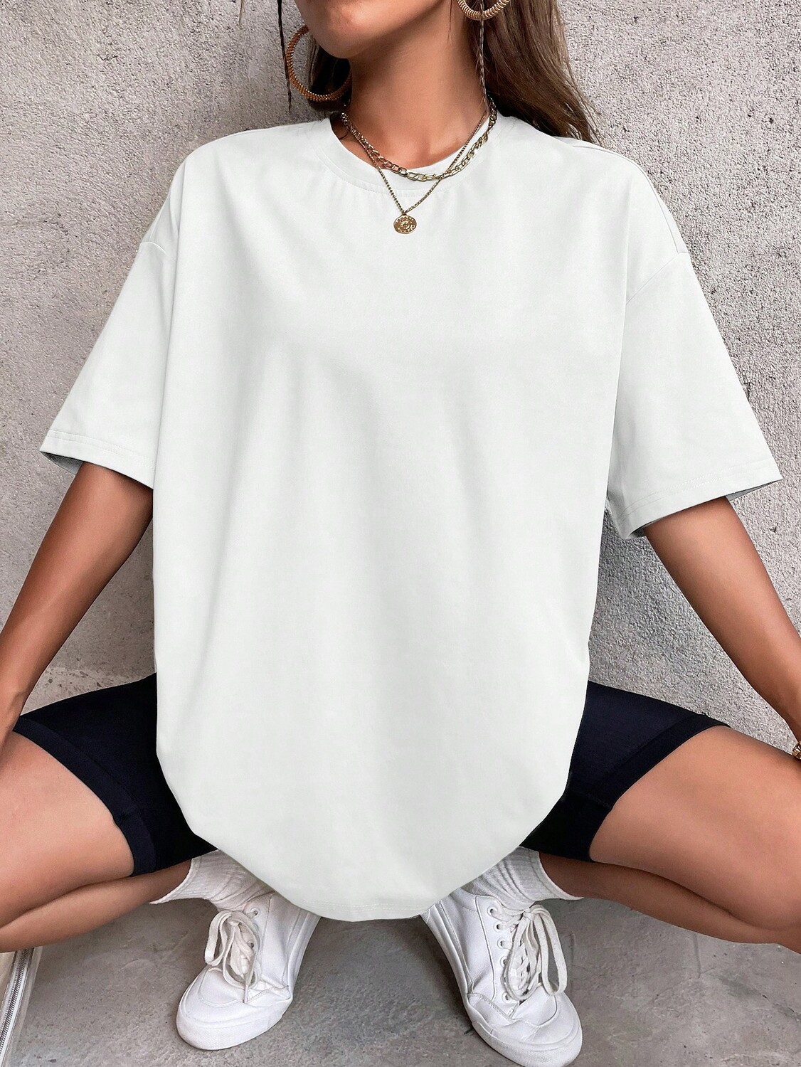 SHEIN EZwear Y2K летняя футболка с открытыми плечами, белый, однотонный, белый цвет
SHEIN EZwear Y2K летняя футболка с открытыми плечами, белый, однотонный, белый цвет