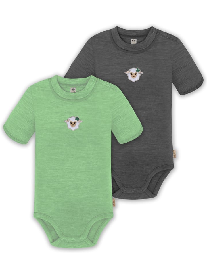 Normani Outdoor Sports Комплект из двух детских боди из шерсти мериноса, зеленого/антрацитового цвета
Normani Outdoor Sports Комплект из двух детских боди из шерсти мериноса, зеленого/антрацитового цвета