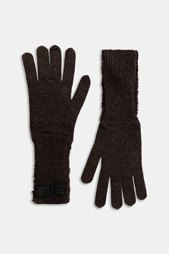 Перчатки с шерстью Mm6 Maison Margiela, коричневый
Перчатки с шерстью Mm6 Maison Margiela, коричневый