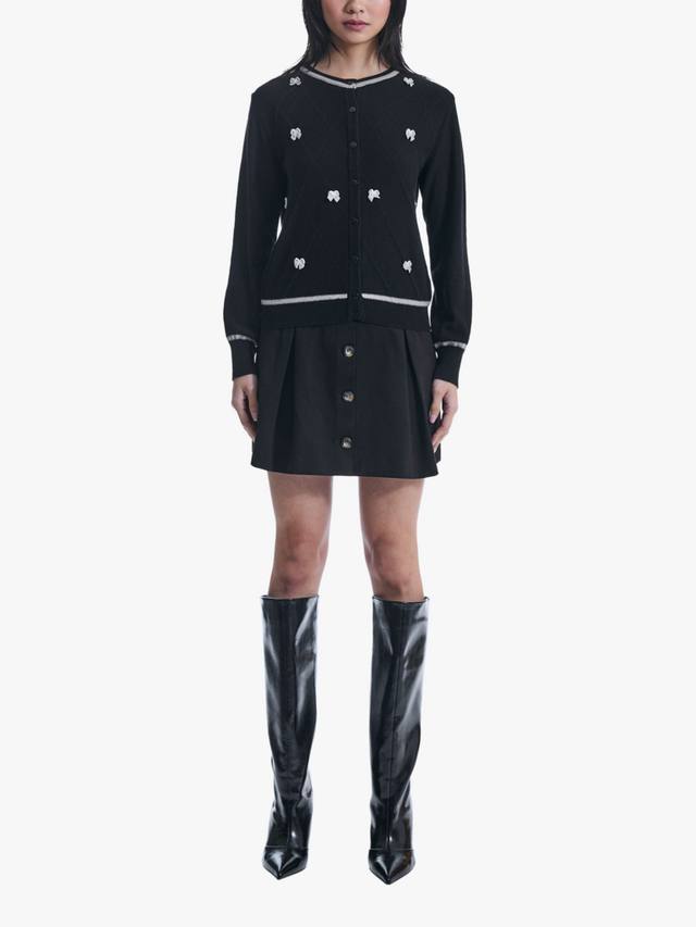 Кардиган с бриллиантовым бантом James Lakeland, черный
Кардиган с бриллиантовым бантом James Lakeland, черный