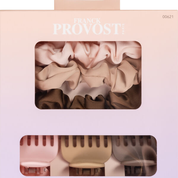 Комплект: резинка для волос, 3 шт. + заколка для волос, 3 шт. Franck Provost
Комплект: резинка для волос, 3 шт. + заколка для волос, 3 шт. Franck Provost