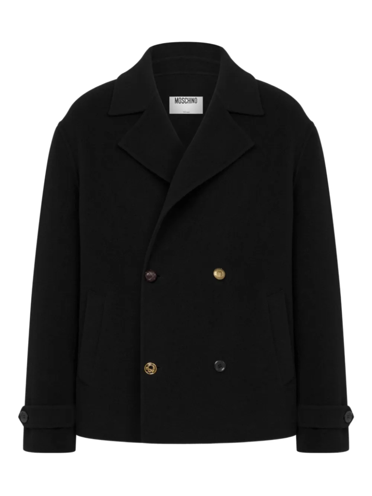 Двубортное пальто Moschino, черный
Двубортное пальто Moschino, черный