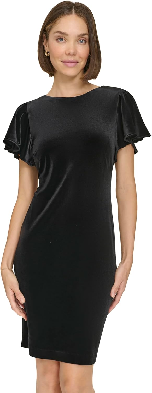 Женское мини-платье-футляр с рукавами-крылышками и высоким воротом от Tommy Hilfiger, Black
Женское мини-платье-футляр с рукавами-крылышками и высоким воротом от Tommy Hilfiger, Black