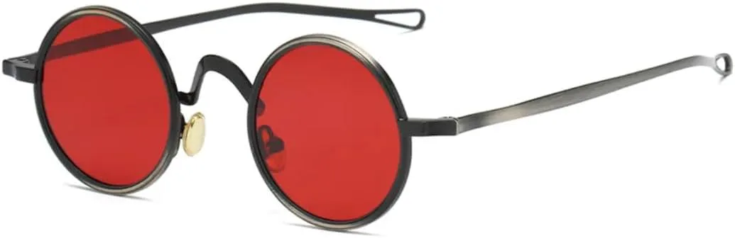 Ретро металлические круглые панк-солнцезащитные очки для женщин с прозрачными линзами, защищающими от Blu-ray, оправа для мужчин с защитой от UV400 HHZZYVY, Black Red
Ретро металлические круглые панк-солнцезащитные очки для женщин с прозрачными линзами, защищающими от Blu-ray, оправа для мужчин с защитой от UV400 HHZZYVY, Black Red