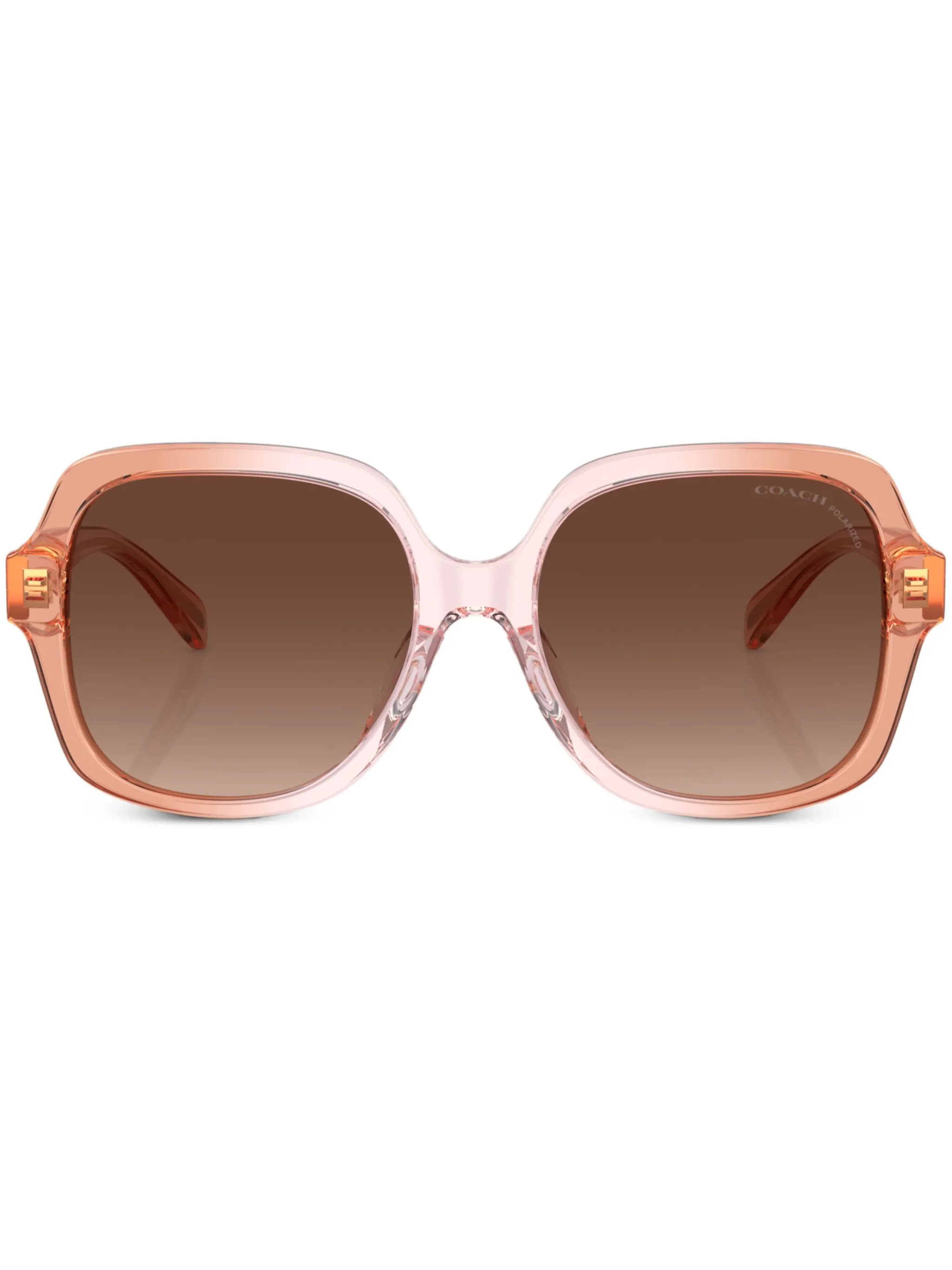 Солнцезащитные очки в массивной оправе Coach, коричневый
Солнцезащитные очки в массивной оправе Coach, коричневый