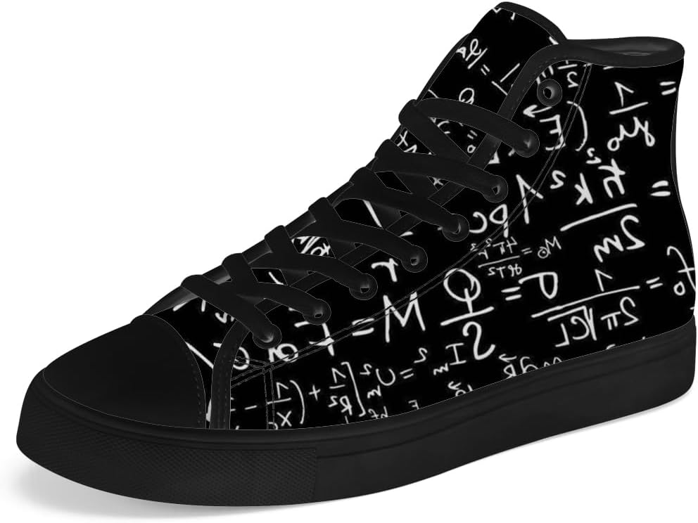 Высокие кеды на канве Chebing Math для мужчин и женщин, с шнуровкой, повседневная обувь, подарок для учителей и студентов, белый
Высокие кеды на канве Chebing Math для мужчин и женщин, с шнуровкой, повседневная обувь, подарок для учителей и студентов, белый