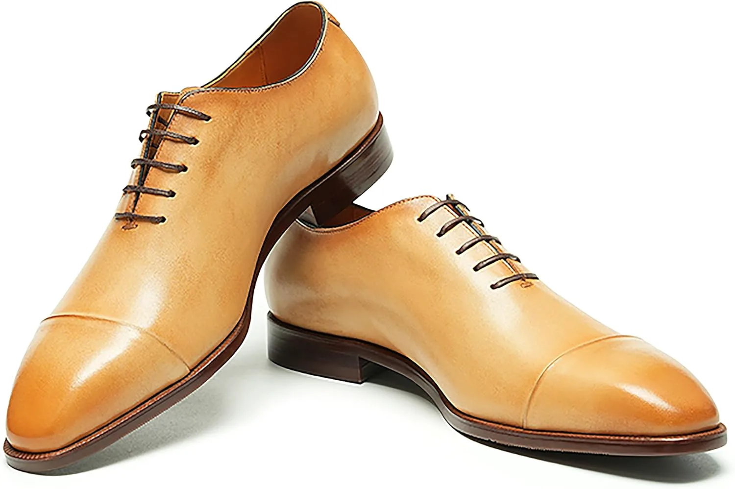 Мужские классические туфли Santimon Oxfords из натуральной кожи с закрытым мысом, модель Derby, модные туфли для смокинга, свадебные, деловые и повседневные Oxfords, удобные для ходьбы, желтый
Мужские классические туфли Santimon Oxfords из натуральной кожи с закрытым мысом, модель Derby, модные туфли для смокинга, свадебные, деловые и повседневные Oxfords, удобные для ходьбы, желтый
