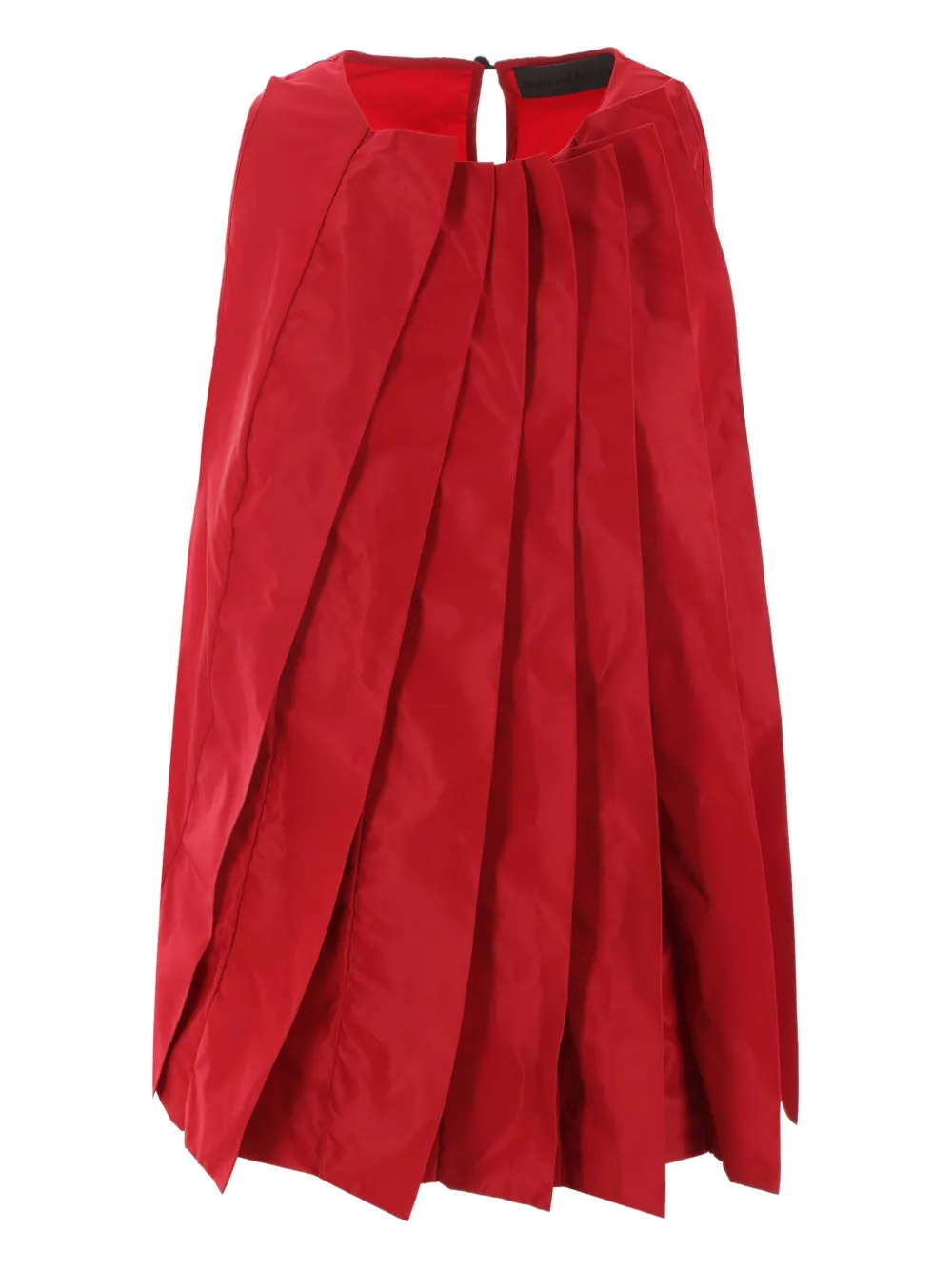 Плиссированный топ с круглым вырезом Maria Calderara, красный
Плиссированный топ с круглым вырезом Maria Calderara, красный