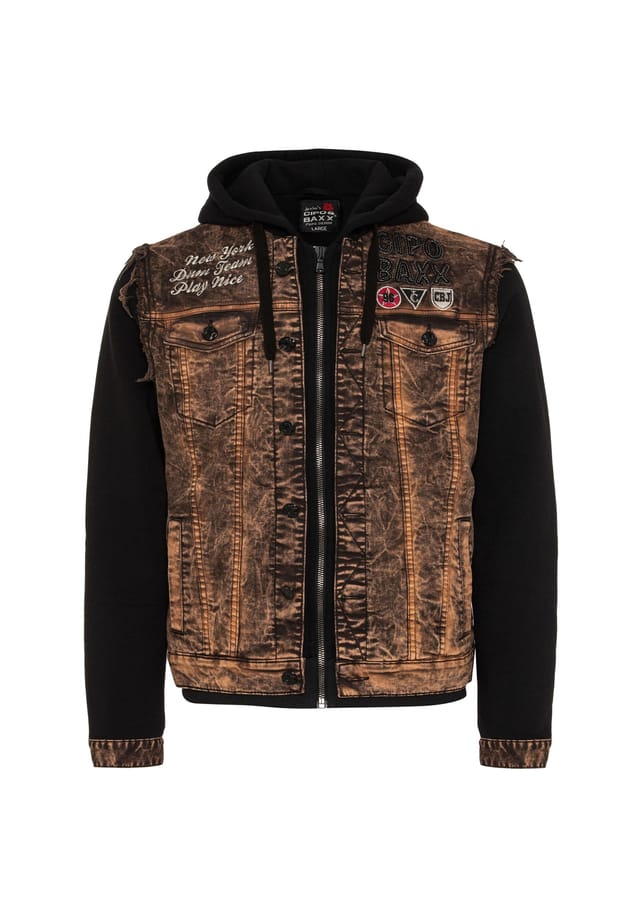 Джинсовая куртка cj287 в рок-дизайне Cipo & Baxx, коричневый
Джинсовая куртка cj287 в рок-дизайне Cipo & Baxx, коричневый