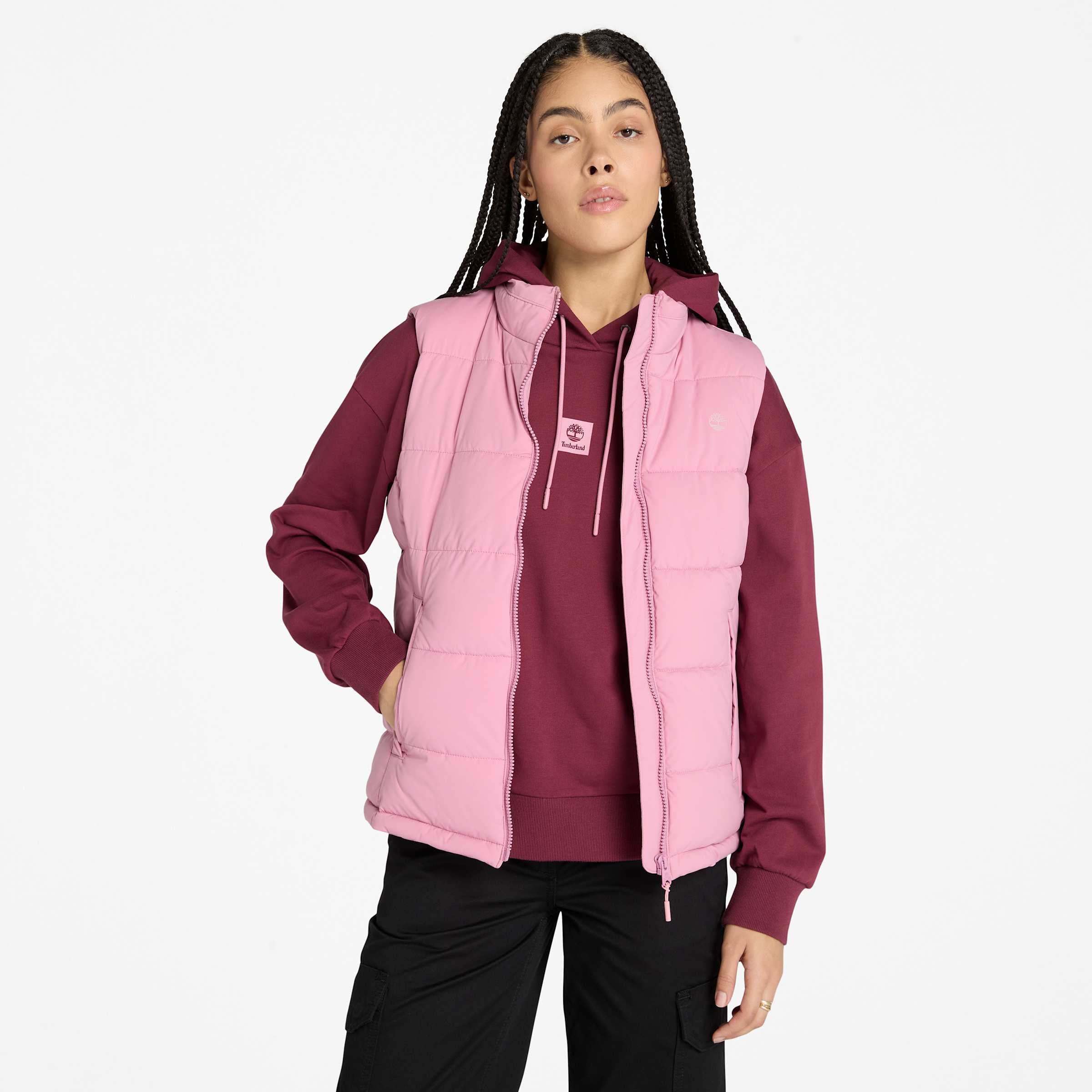 Женская водоотталкивающая пуховая жилетка Timberland, розовый
Женская водоотталкивающая пуховая жилетка Timberland, розовый