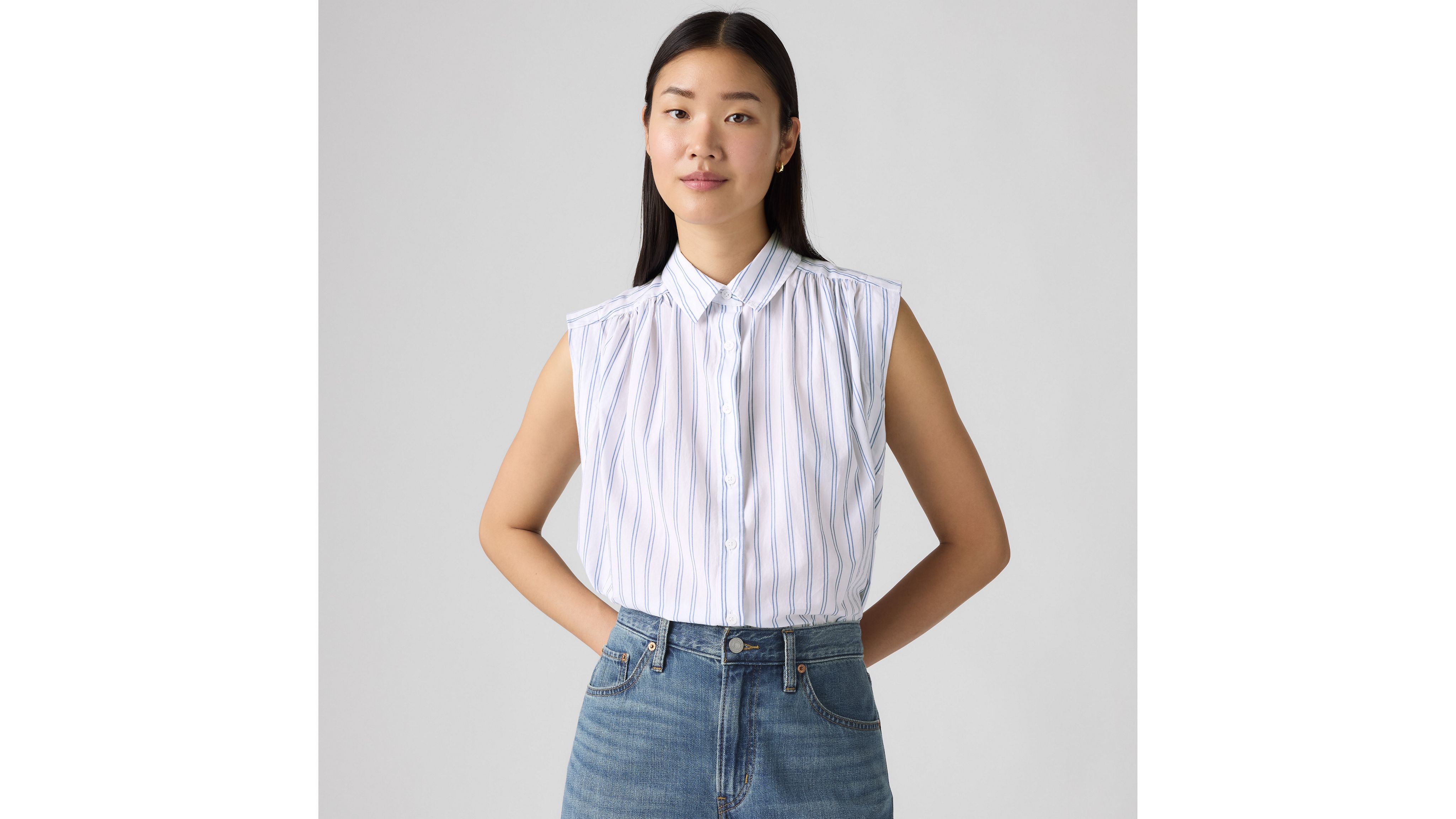 Блузка Грейсен Levi's, Neil Stripe Dutch Bl - Blue
Блузка Грейсен Levi's, Neil Stripe Dutch Bl - Blue