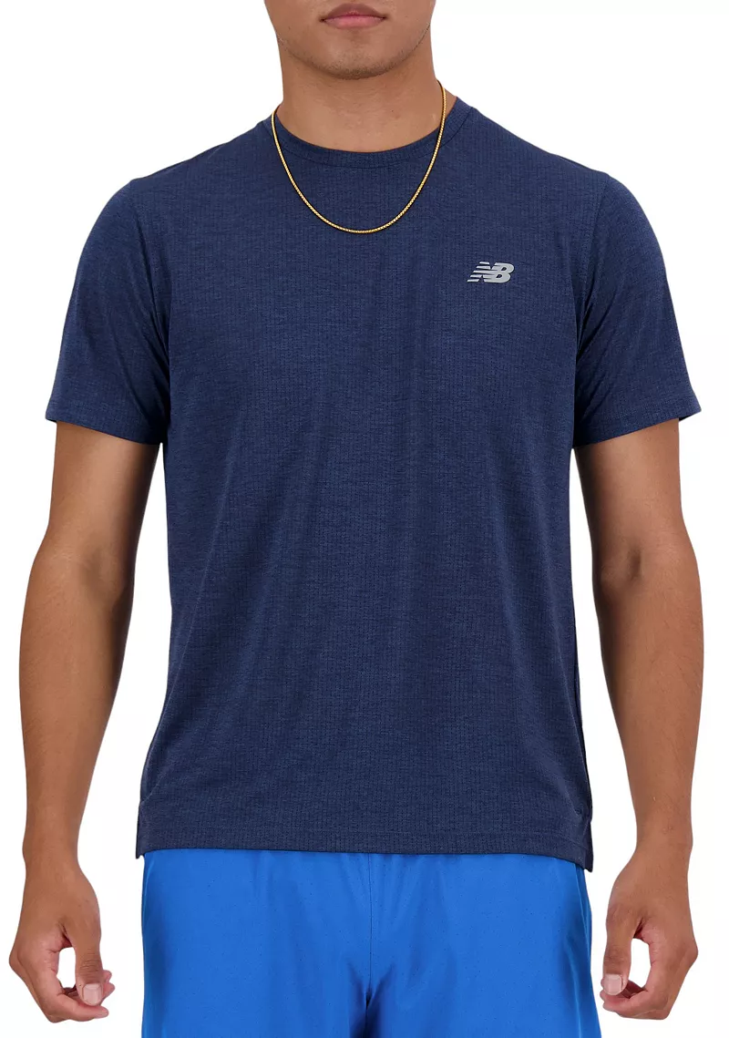 Мужская футболка New Balance для легкой атлетики с коротким рукавом, цвет Nb Navy Heather
Мужская футболка New Balance для легкой атлетики с коротким рукавом, цвет Nb Navy Heather
