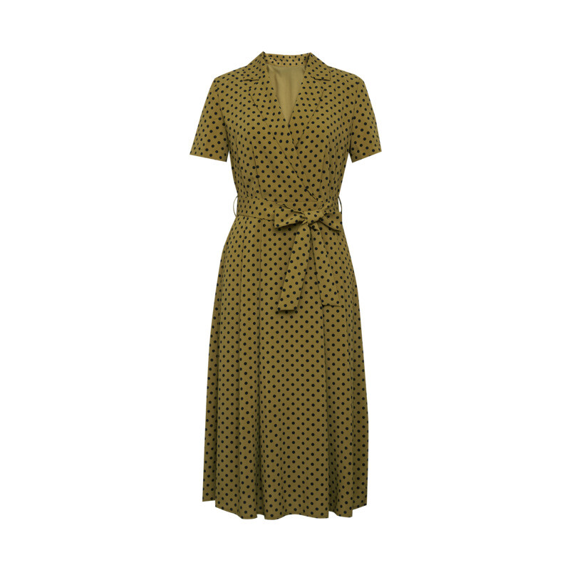 Платье-рубашка Deep Breath в горошек, черный / зеленый
Платье-рубашка Deep Breath в горошек, черный / зеленый