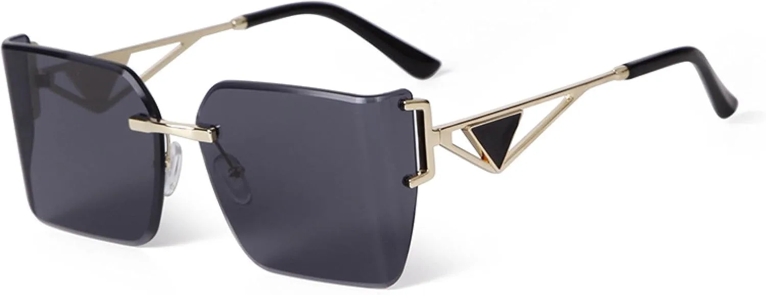 Женские солнцезащитные очки без оправы, увеличенного размера, в винтажном стиле, с градиентными линзами, летний стиль, защита от УФ-излучения UV400 WNCKSQ, C1
Женские солнцезащитные очки без оправы, увеличенного размера, в винтажном стиле, с градиентными линзами, летний стиль, защита от УФ-излучения UV400 WNCKSQ, C1