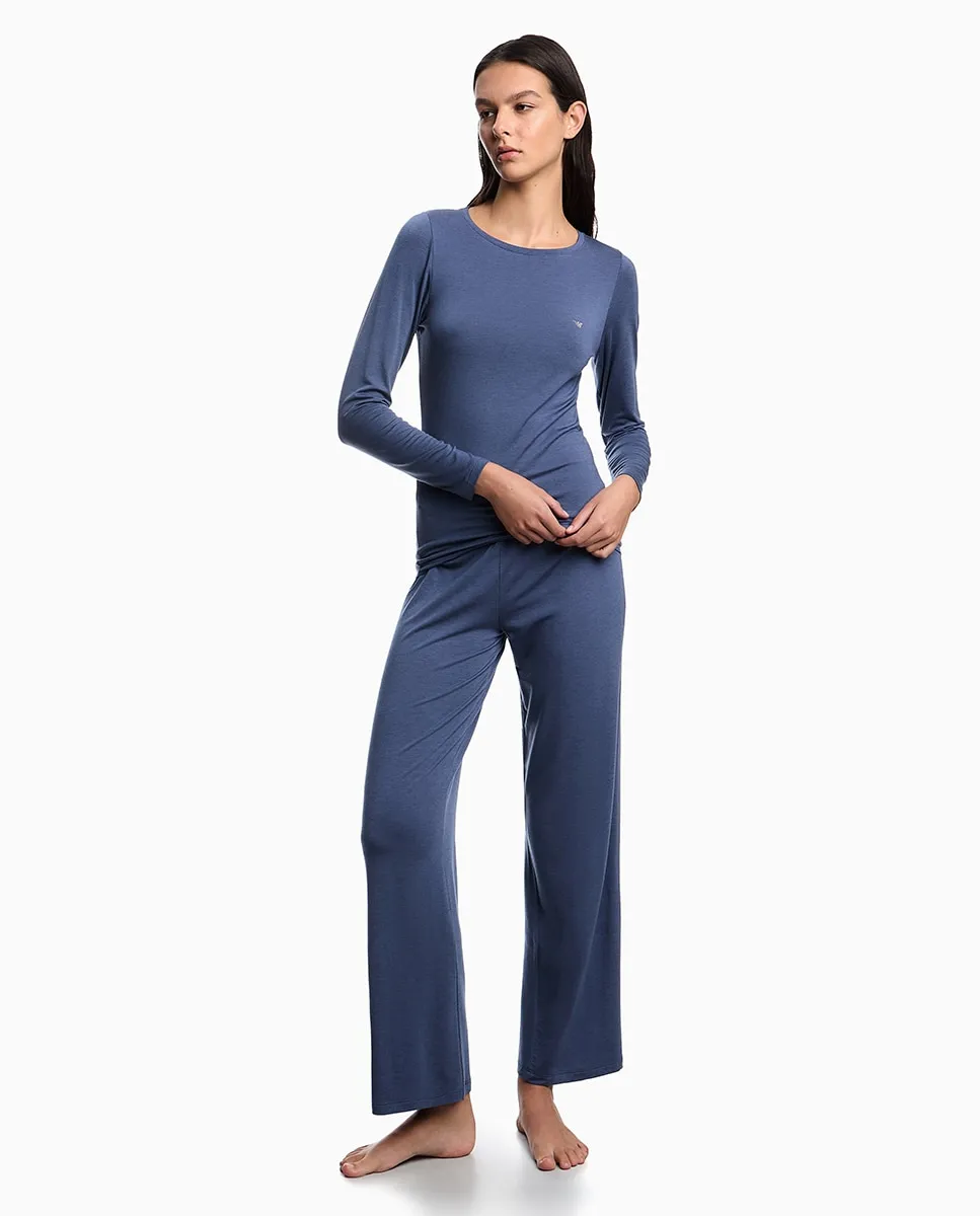 Полный длинный пижамный комплект из шерсти Emporio Armani, индиго
Полный длинный пижамный комплект из шерсти Emporio Armani, индиго