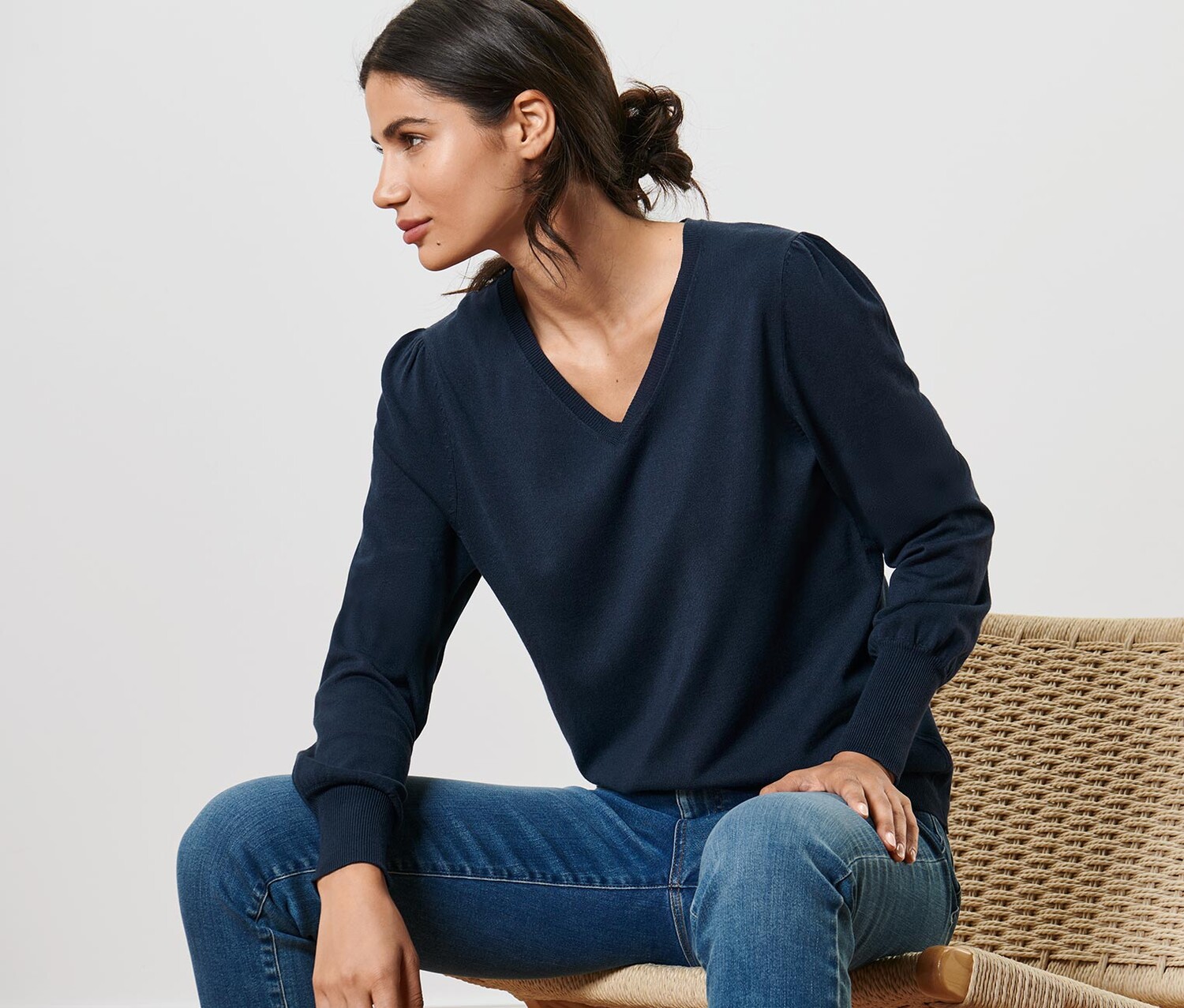 Свитер тонкой вязки Tchibo, темно-синий
Свитер тонкой вязки Tchibo, темно-синий