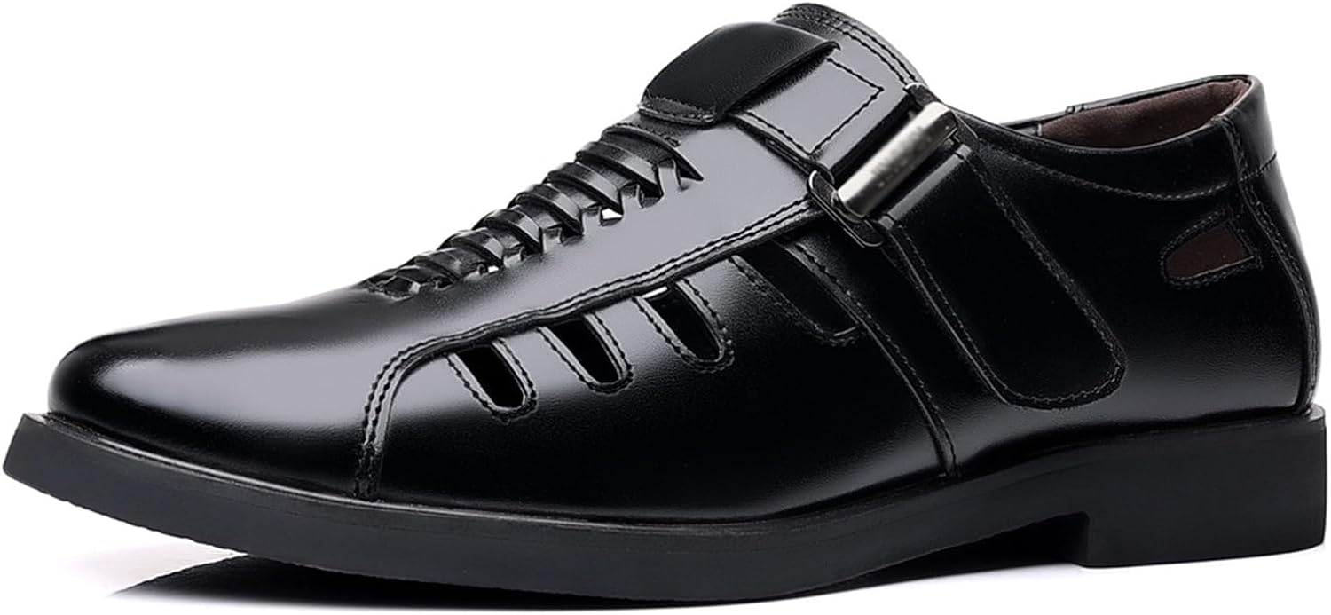 Мужские кожаные туфли MANYUBEI, дышащие сандалии с открытым носком, большой размер, низкие, с круглым носком, деловые, повседневные, размер 44 EU, коричневые
Мужские кожаные туфли MANYUBEI, дышащие сандалии с открытым носком, большой размер, низкие, с круглым носком, деловые, повседневные, размер 44 EU, коричневые