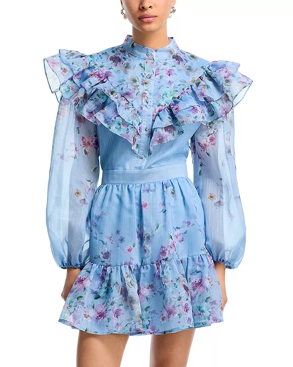 Мини-Платье с цветочным принтом - эксклюзив Aqua, синий
Мини-Платье с цветочным принтом - эксклюзив Aqua, синий