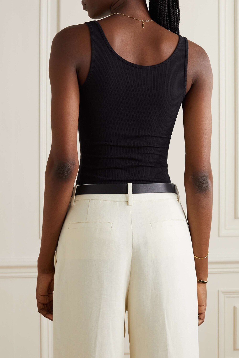 JAMES PERSE Майка Daily из эластичного хлопка в рубчик, черный
JAMES PERSE Майка Daily из эластичного хлопка в рубчик, черный