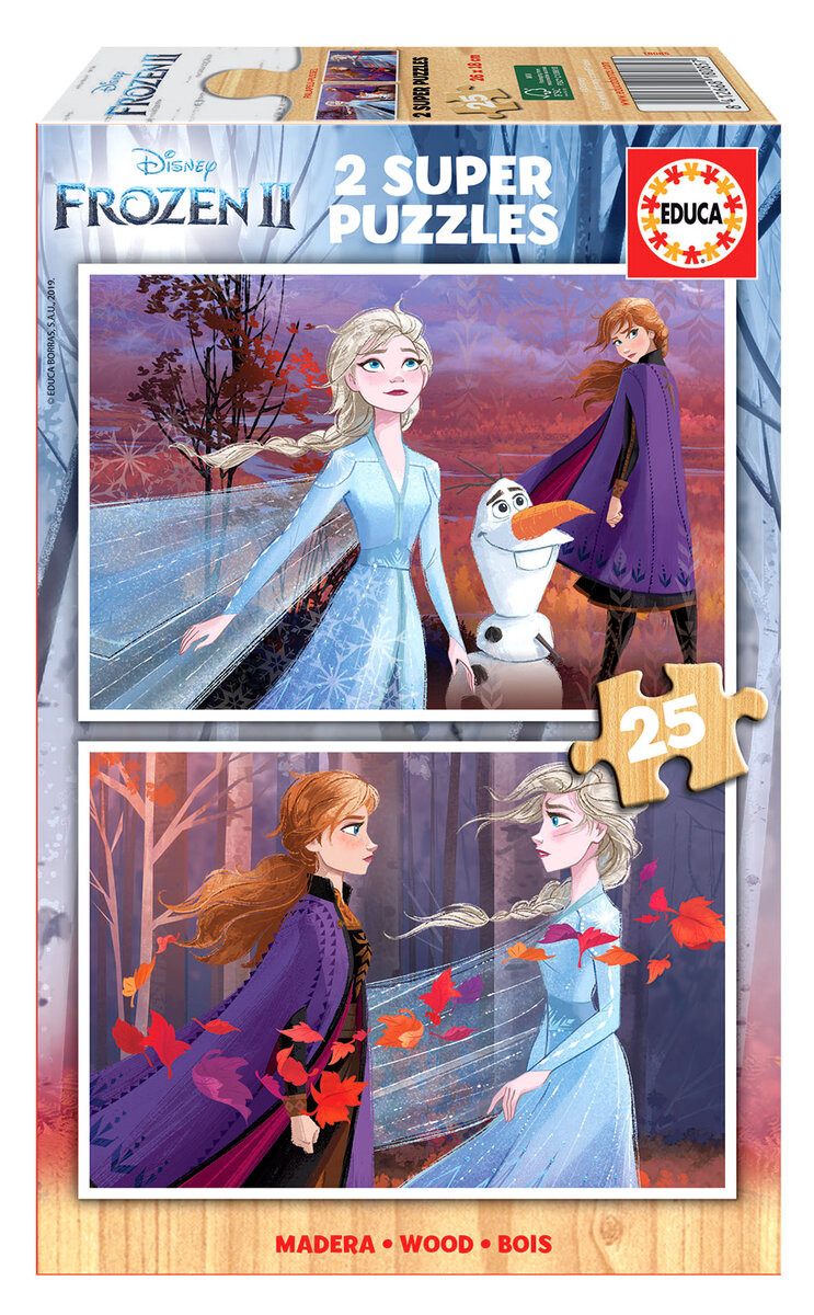 Пазл Educa, Disney, Frozen II, 2х25 шт.
Пазл Educa, Disney, Frozen II, 2х25 шт.