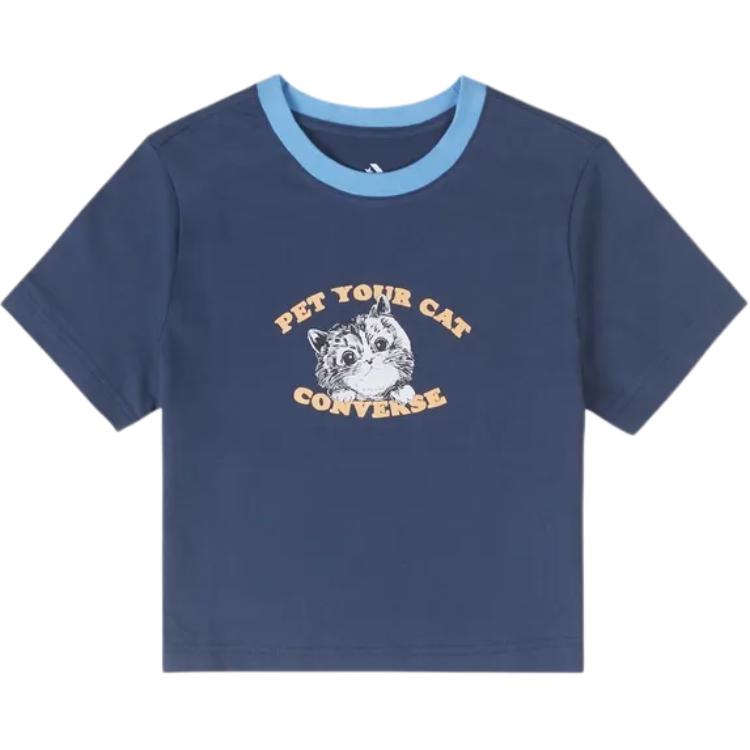 Футболка классическая женская синяя Converse
Футболка классическая женская синяя Converse