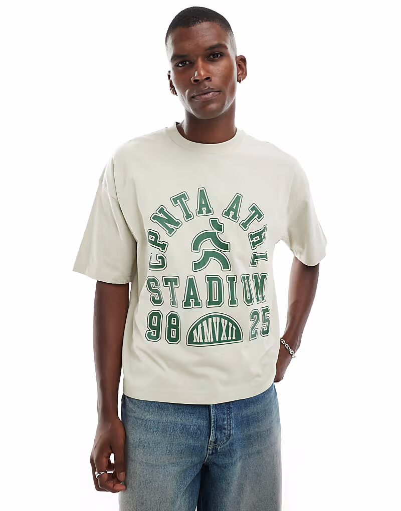 Футболка свободного кроя ASOS DESIGN свободного кроя со спортивной графикой бежевого цвета
Футболка свободного кроя ASOS DESIGN свободного кроя со спортивной графикой бежевого цвета