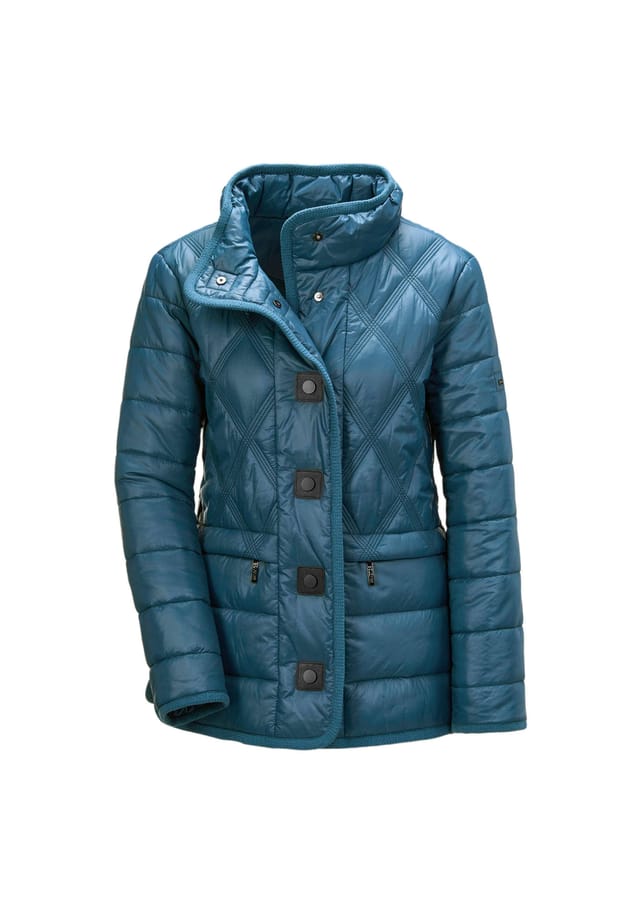 Короткий размер: стеганая куртка с декоративными кнопками. Goldner, цвет dunkelpetrol
Короткий размер: стеганая куртка с декоративными кнопками. Goldner, цвет dunkelpetrol