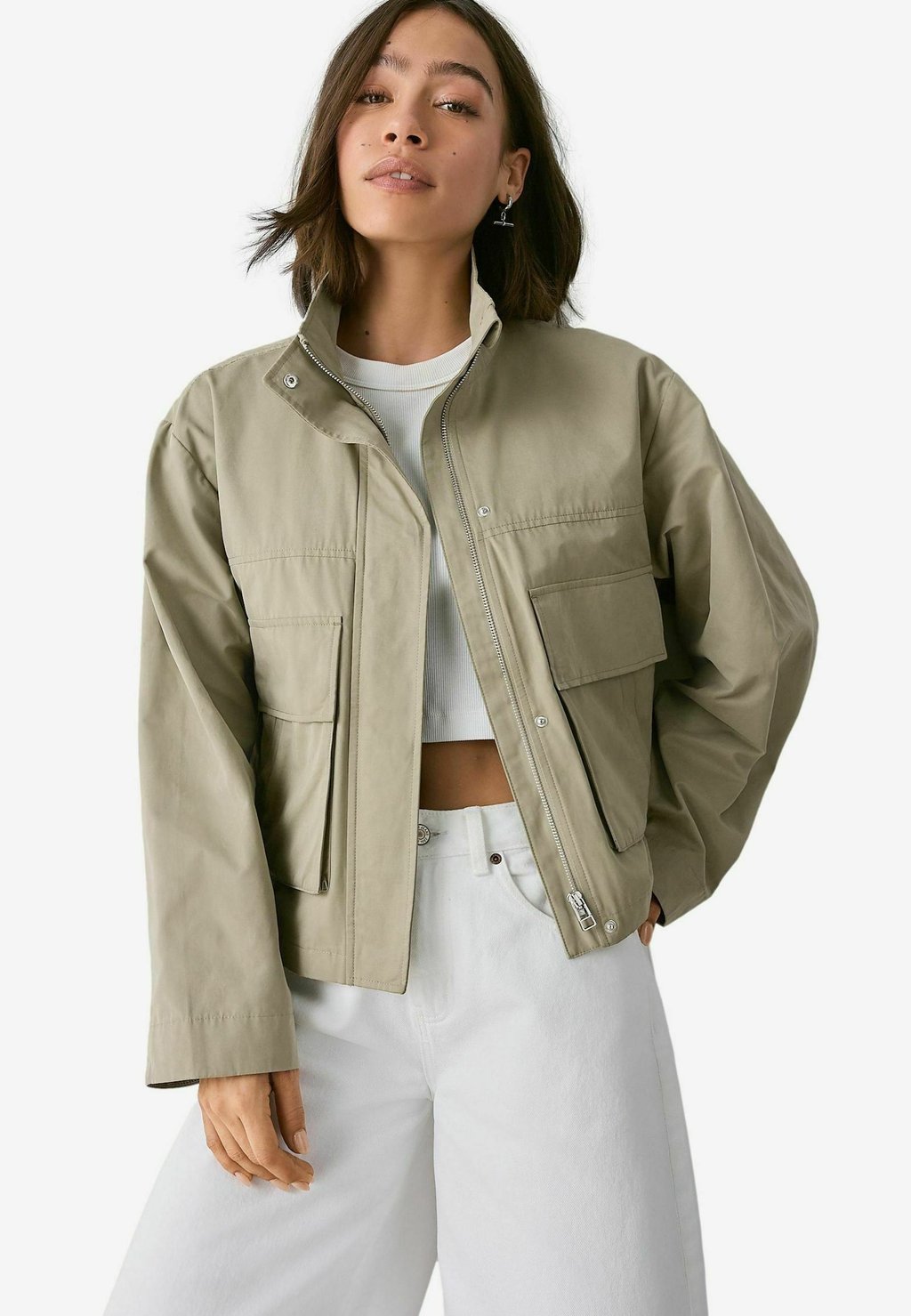 Летняя куртка FUNNEL NECK UTILITY Next, хаки 
Летняя куртка FUNNEL NECK UTILITY Next, хаки