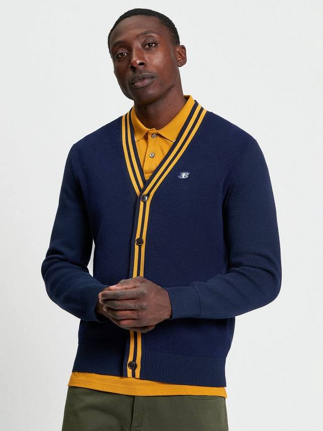 Хлопковый кардиган с воротником на пуговицах Ben Sherman
Хлопковый кардиган с воротником на пуговицах Ben Sherman